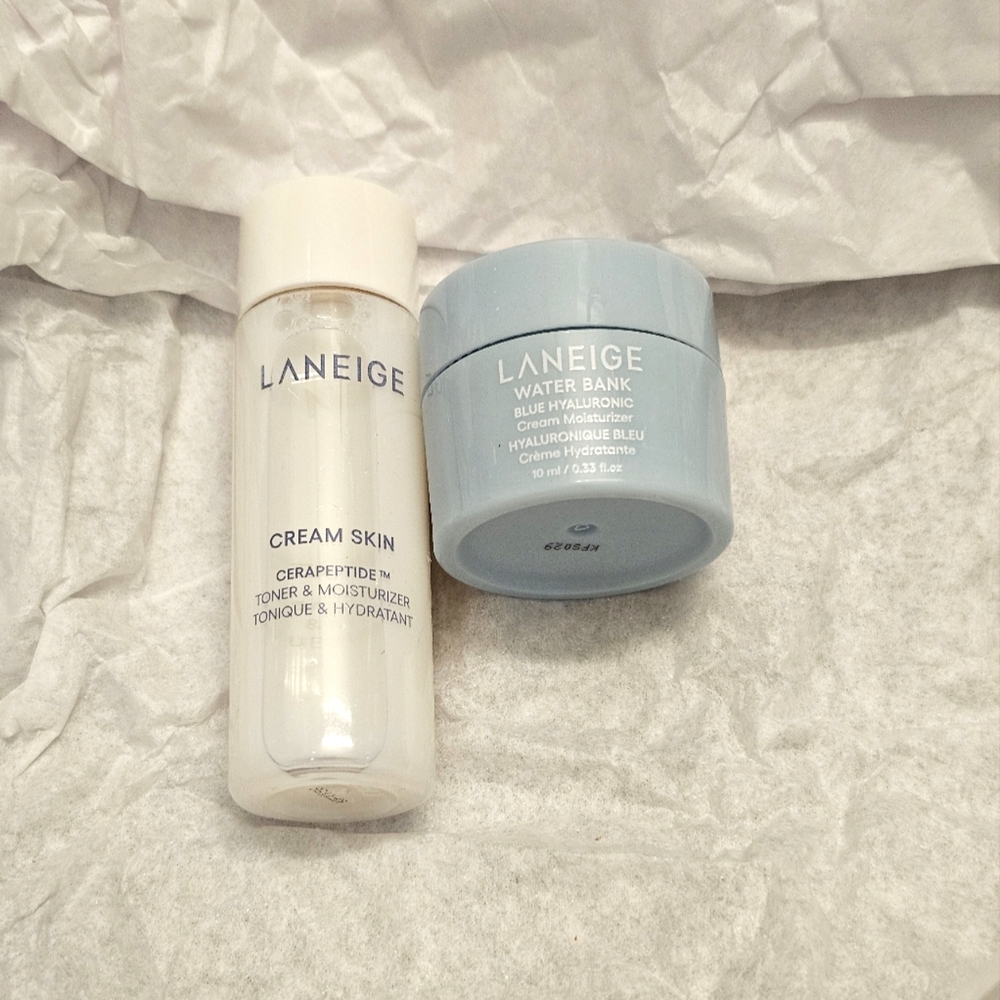 🆕️ LANEIGE Cream Skin Toner and Water Bank Hyaluronic Cream Moisturizer NIB